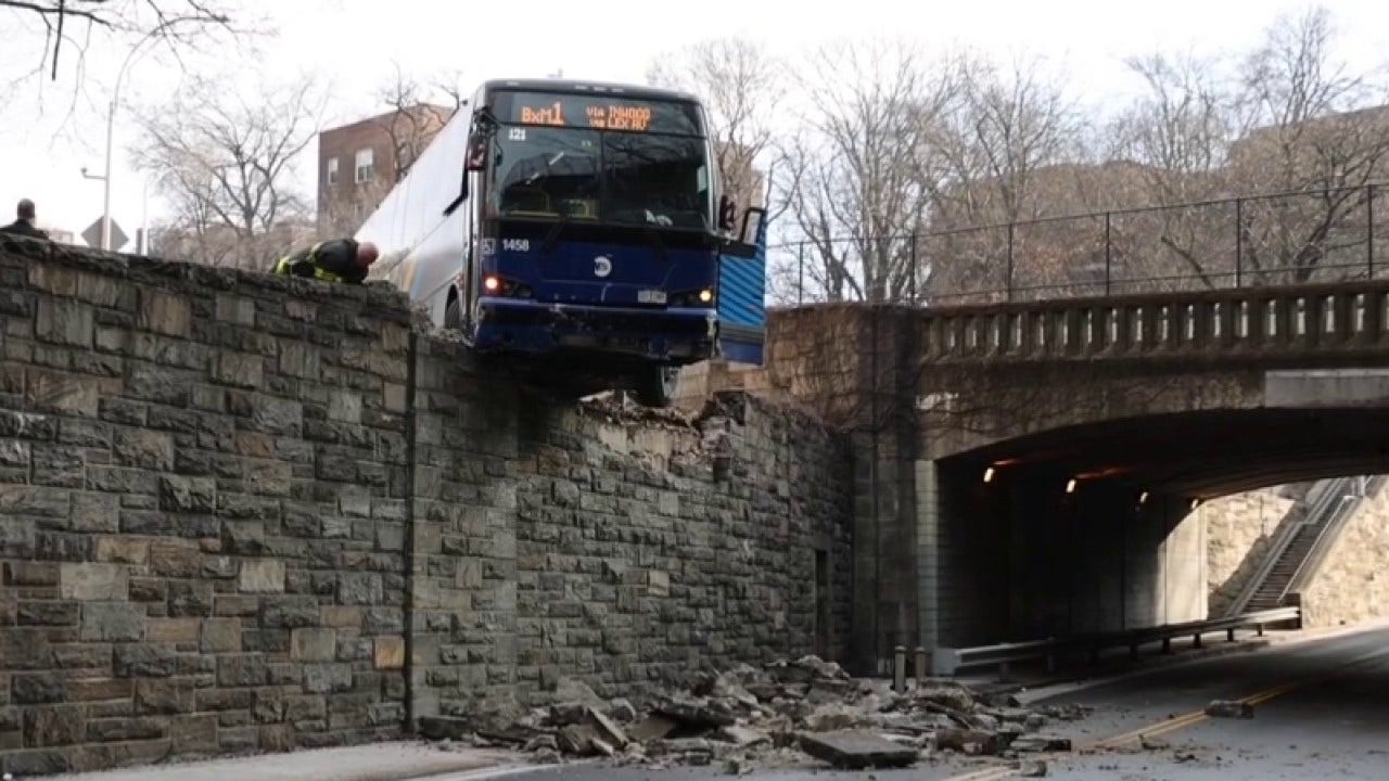 Miraculous Escape! NYC Bus Dangling Over Highway; No Injuries Reported